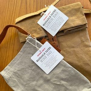 Trader Joe’s washable paper lunch bag and wine bag